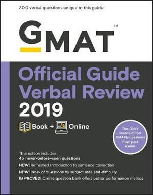 GMAT Official Guide 2019 Verbal Review: Book + Online