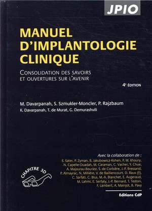 Manuel d'implantologie clinique