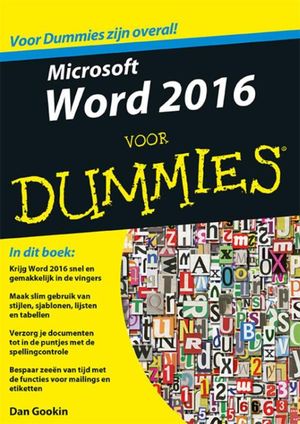 Microsoft Word 2016 voor Dummies - 9789045351254